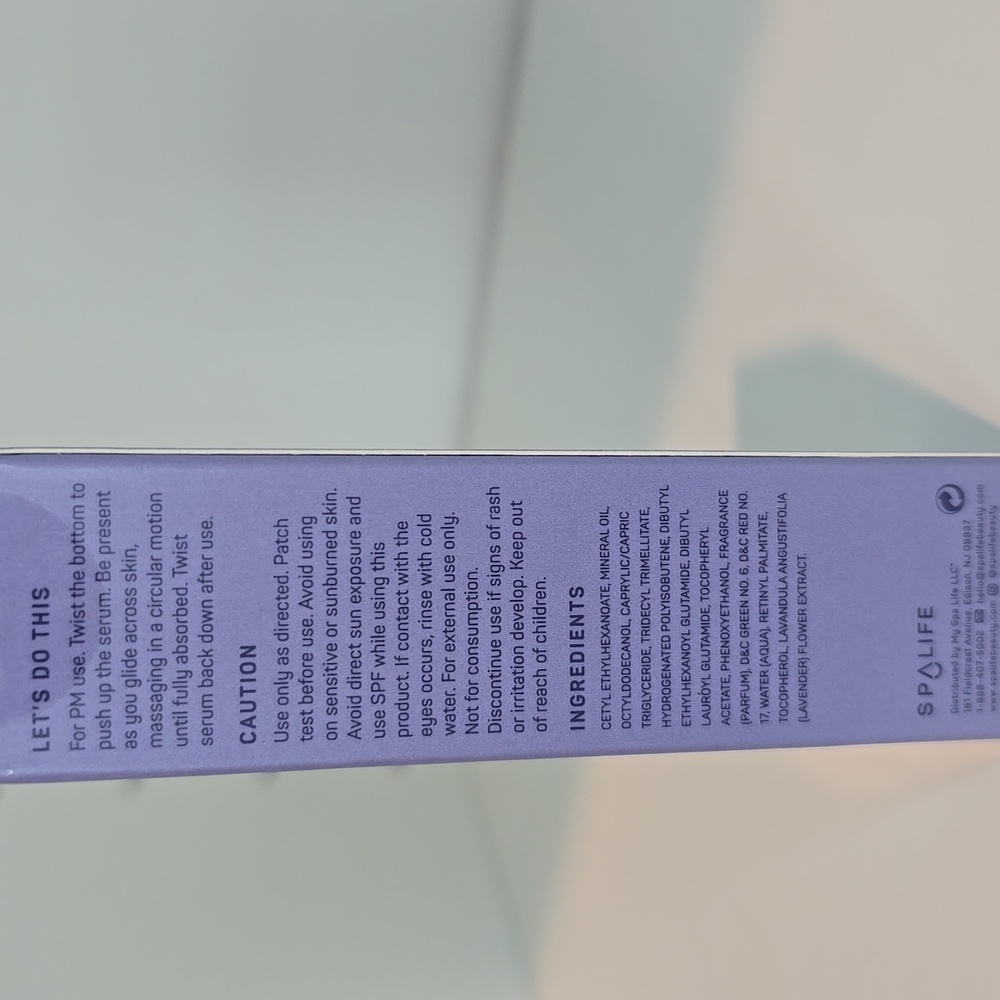 Spalife Retinol Smoothing Serum Stick - Lavender - Picture 3 of 3